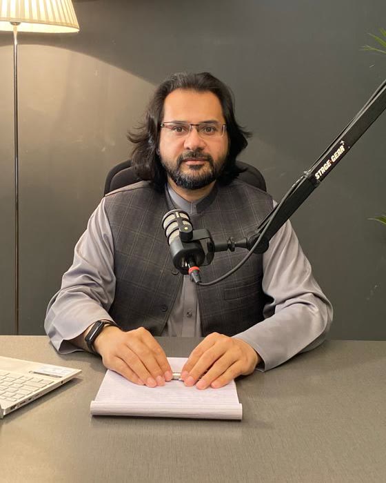 Prof. Dr. Abdul Baseer Qazi at his desk