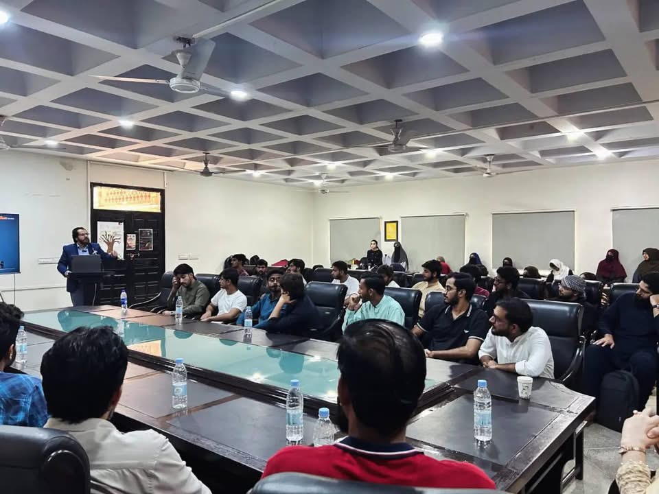 A session with university students